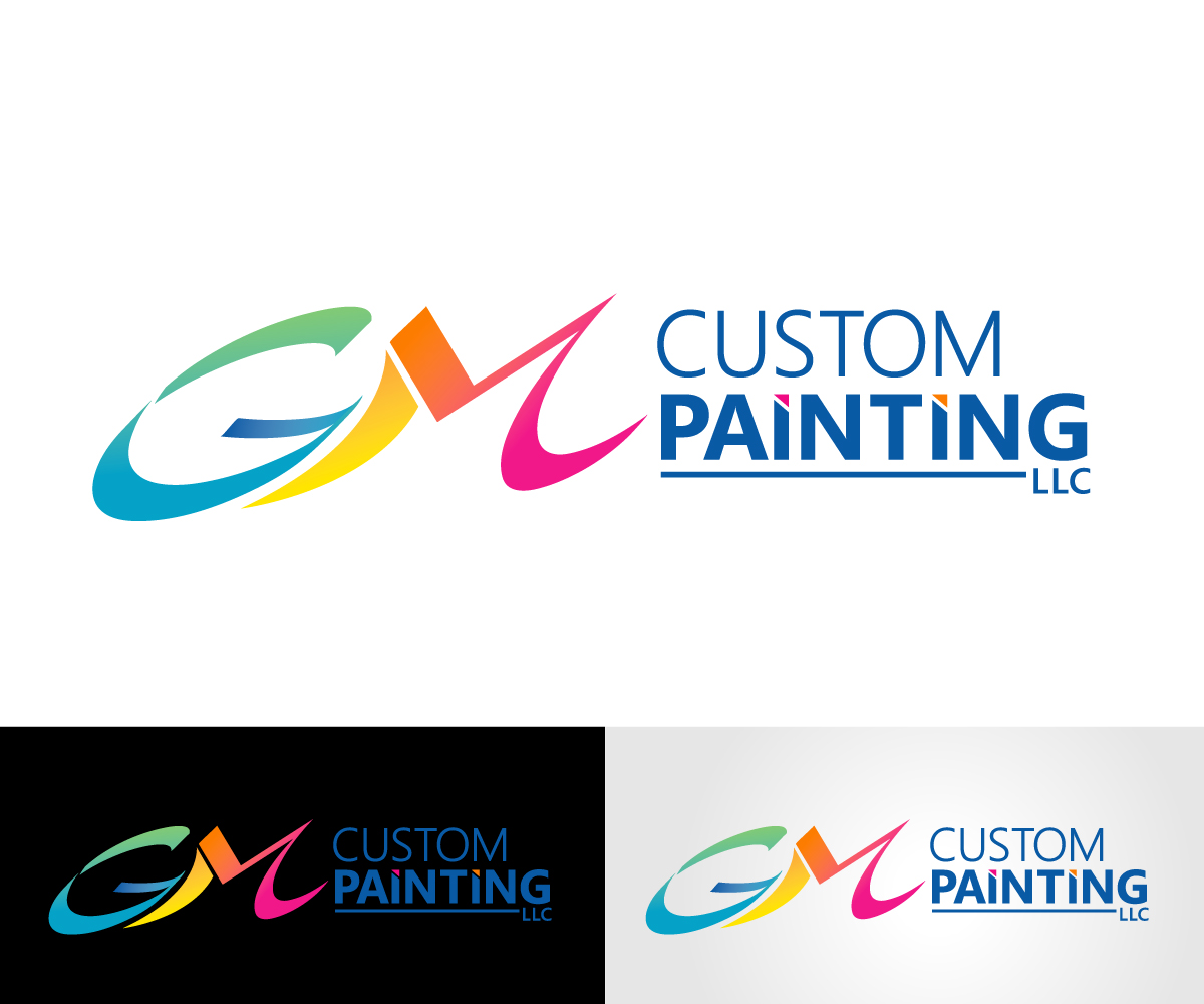 Logo Design by Shilpayan for GM CUSTOM PAINTING LLC  | Design #28516466