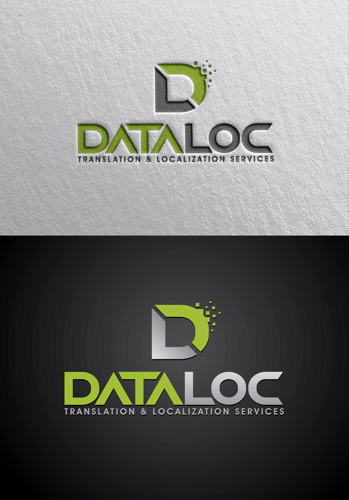 Logo Design by LogoPoko for Dataloc - Serviços de Tradução e Localização, Unip | Design #28517786