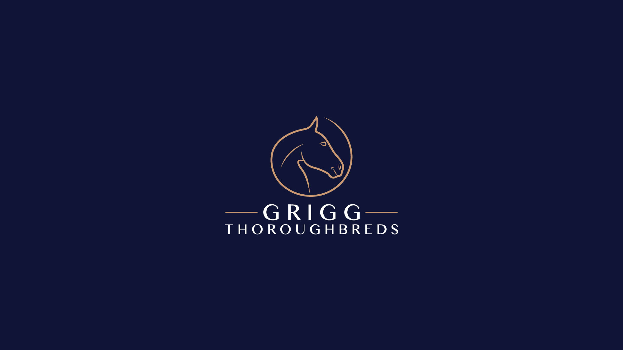 Logo Design by Barney Stinson for Grigg Thoroughbreds | Design #28520513