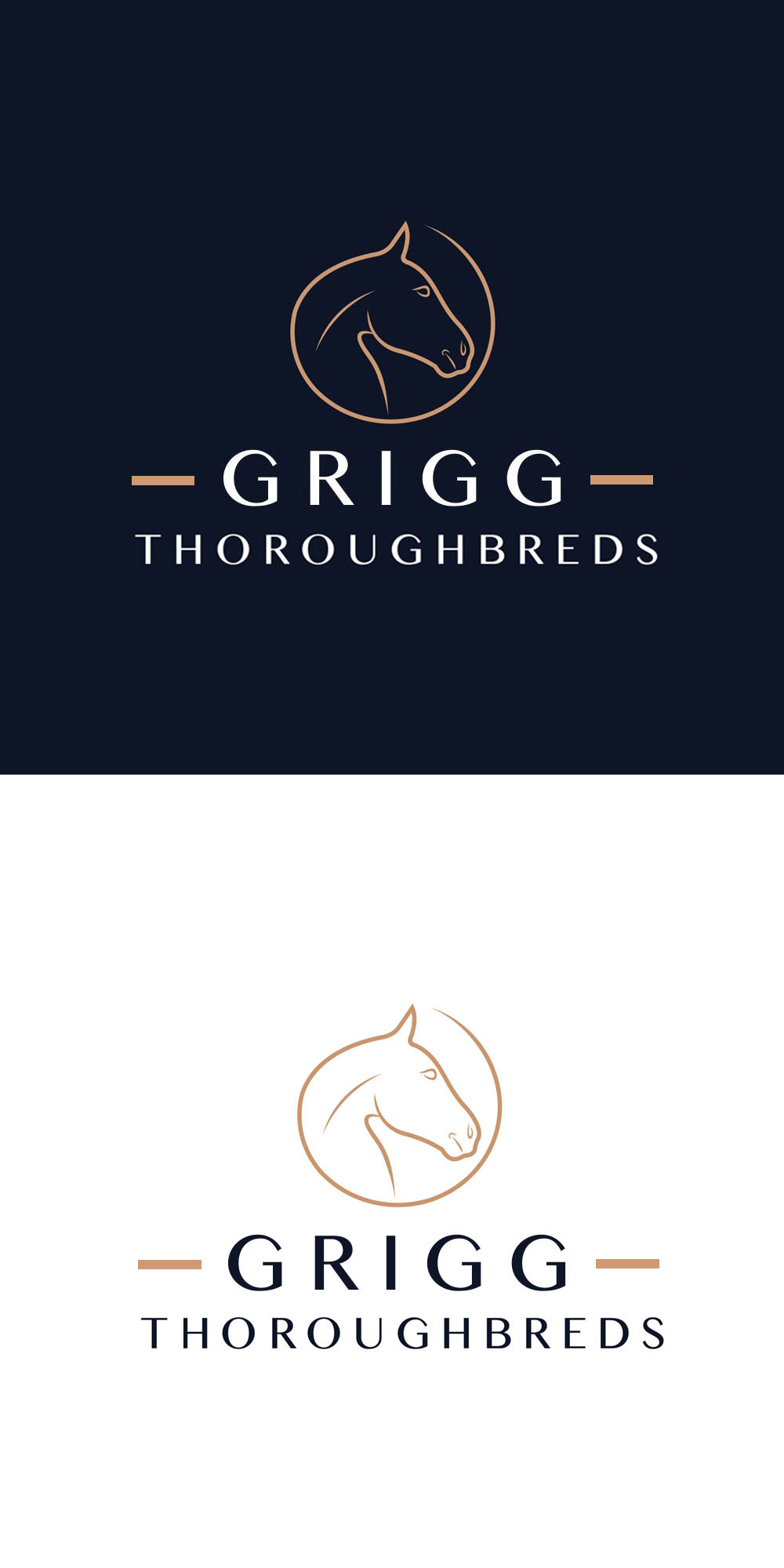 Logo Design by AlexMorisseau for Grigg Thoroughbreds | Design: #28522933