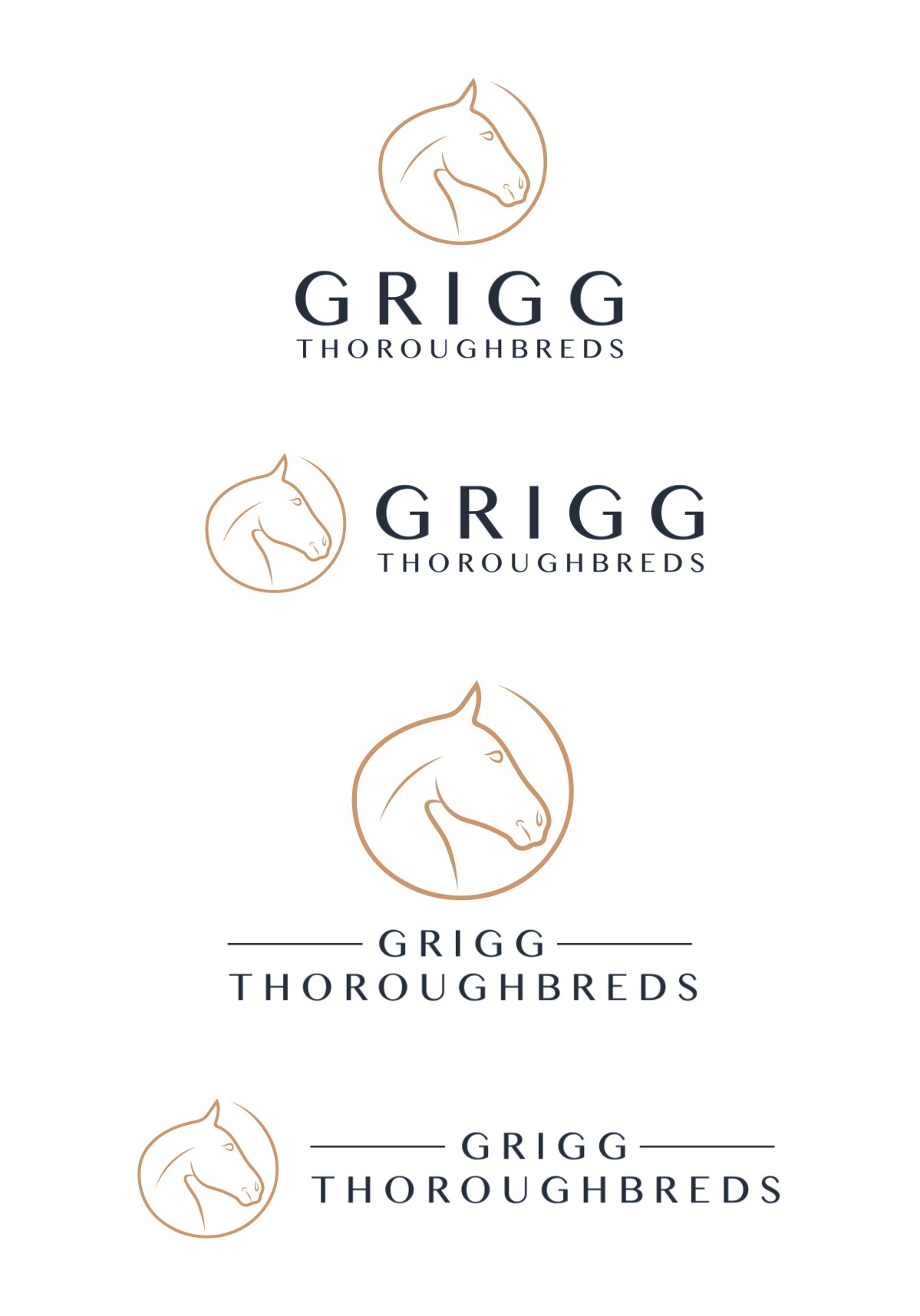 Logo Design by cjssan for Grigg Thoroughbreds | Design #28522079