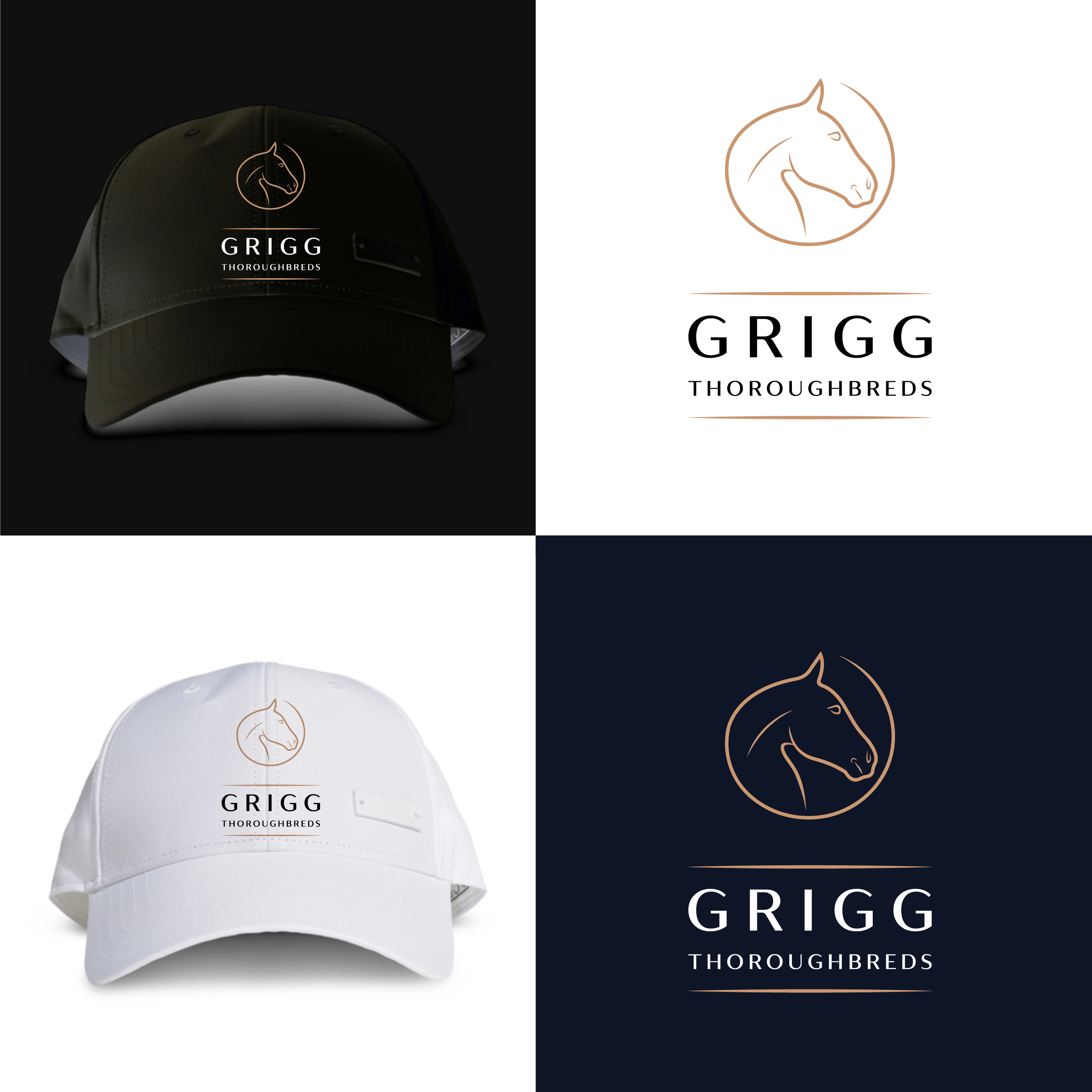 Logo Design by Min2 for Grigg Thoroughbreds | Design #28522157