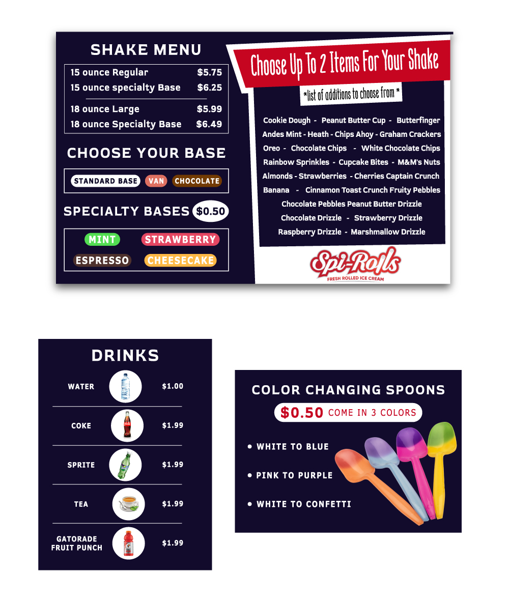 Menu Design by kaasmie for this project | Design #28547005