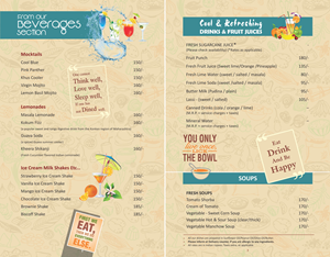 Menu Design by yadavsushil