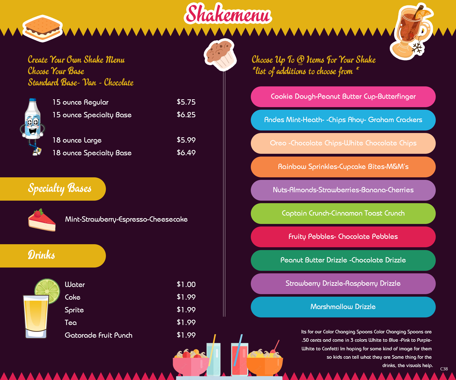 Menu Design by pb for this project | Design #28562735