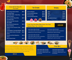 Menu Design by pb for this project | Design: #28562736