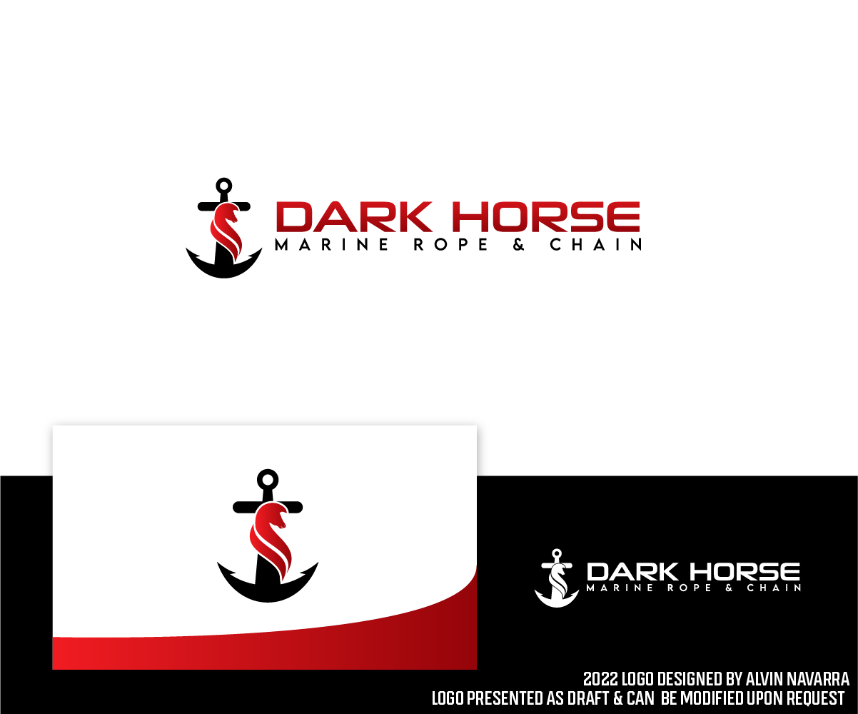 Logo Design by alvinnavarra for Dark Horse Marine, LLC | Design #28551400