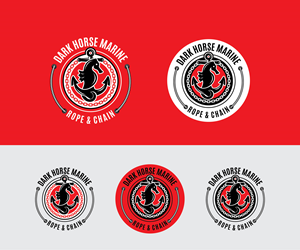 Logo Design by genzo for Dark Horse Marine, LLC | Design: #28547789