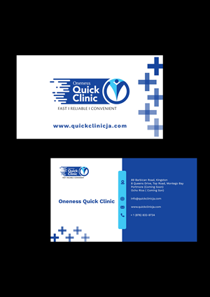 Oneness Quick Clinic Business card | Diseño de Tarjeta de Presentación por Eclipse Creative