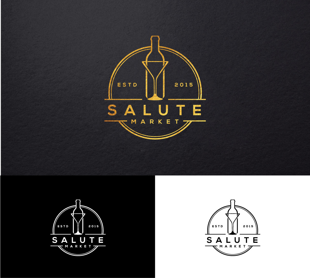 Logo Design by step forward 2 for Salute Market  | Design #28523662