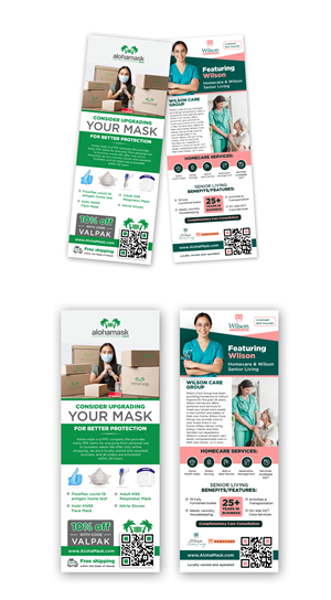 Double sided Flyer Senior Care and Personal Protective Equipment  | Design de Flyer par debdesign