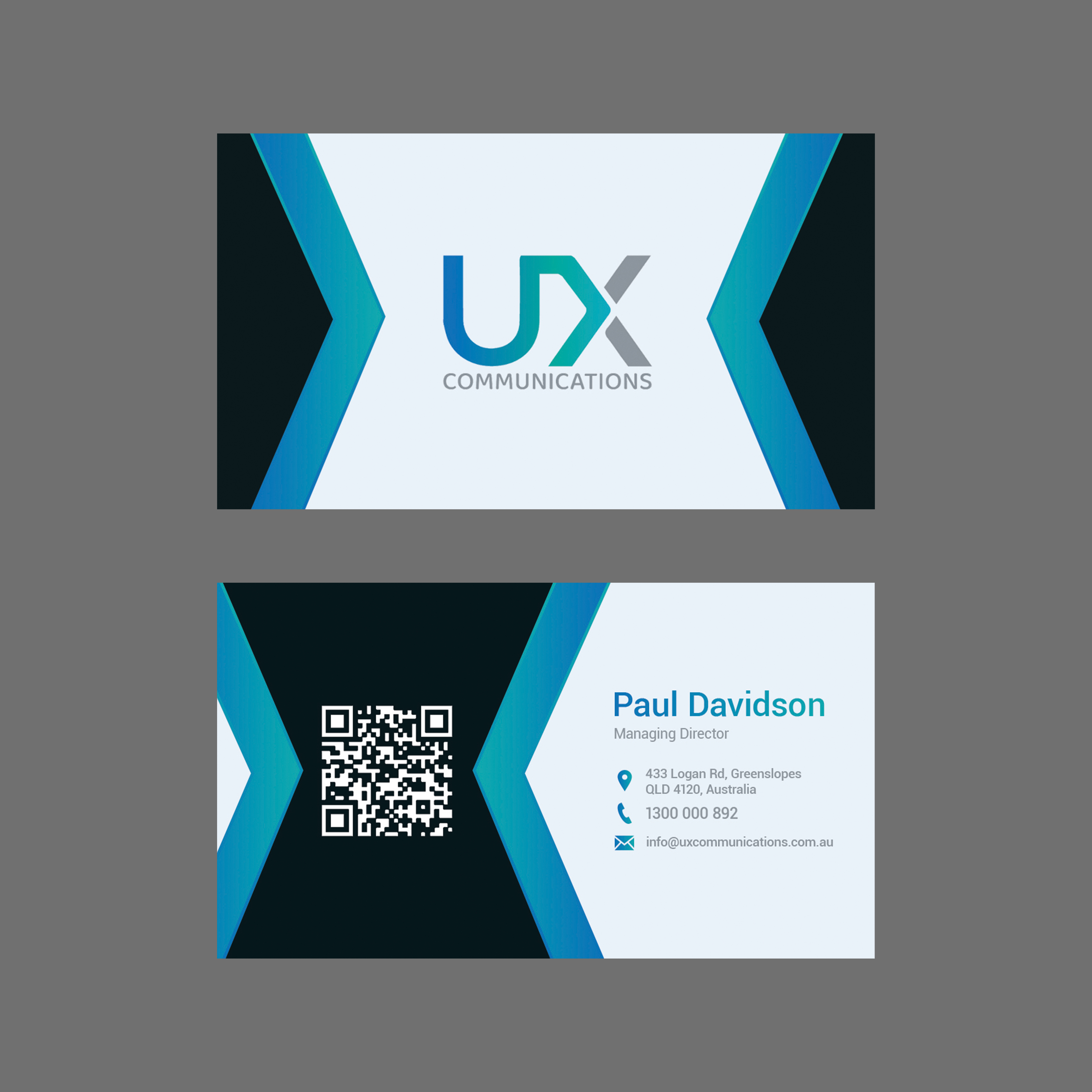 Visitenkarten-Design von Cerulean" für UX Communications | Design #28536389