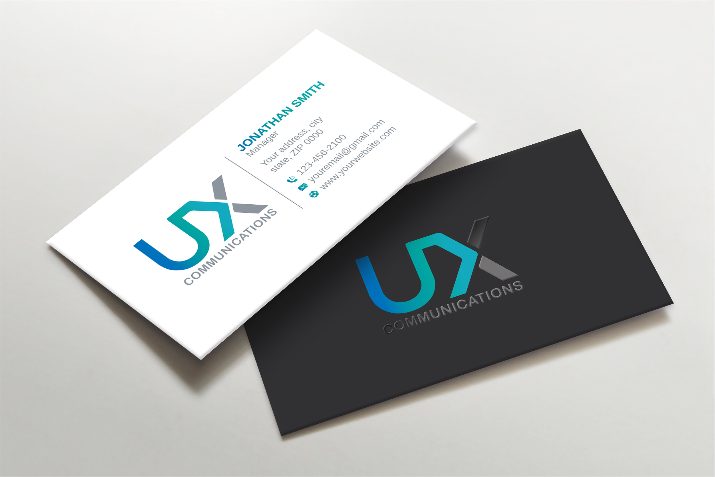 Business Card Design by LAXMI DESIGNHUB for UX Communications | Design #28525012