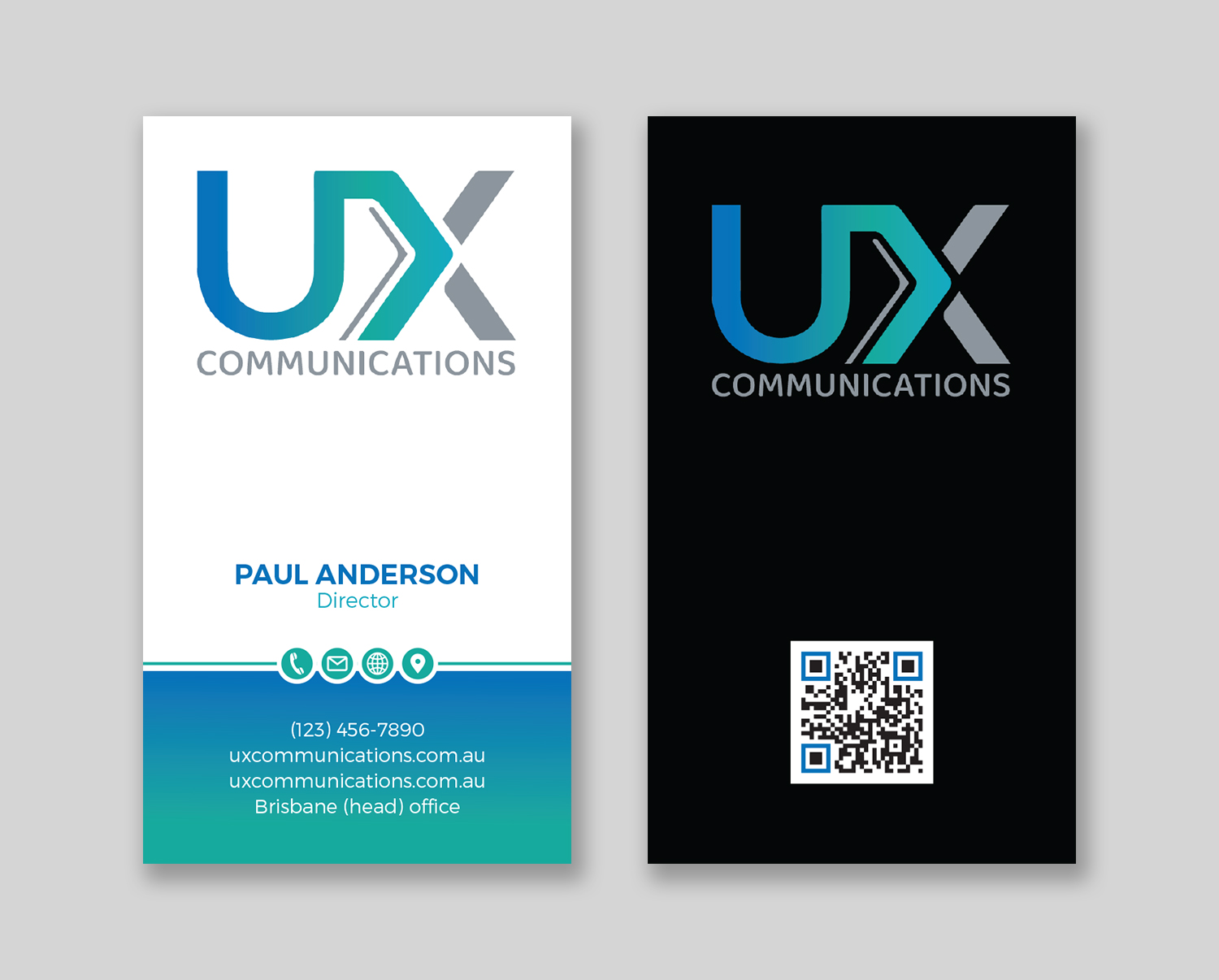 Business Card Design by Tripti Ranjan Gain for UX Communications | Design #28524655