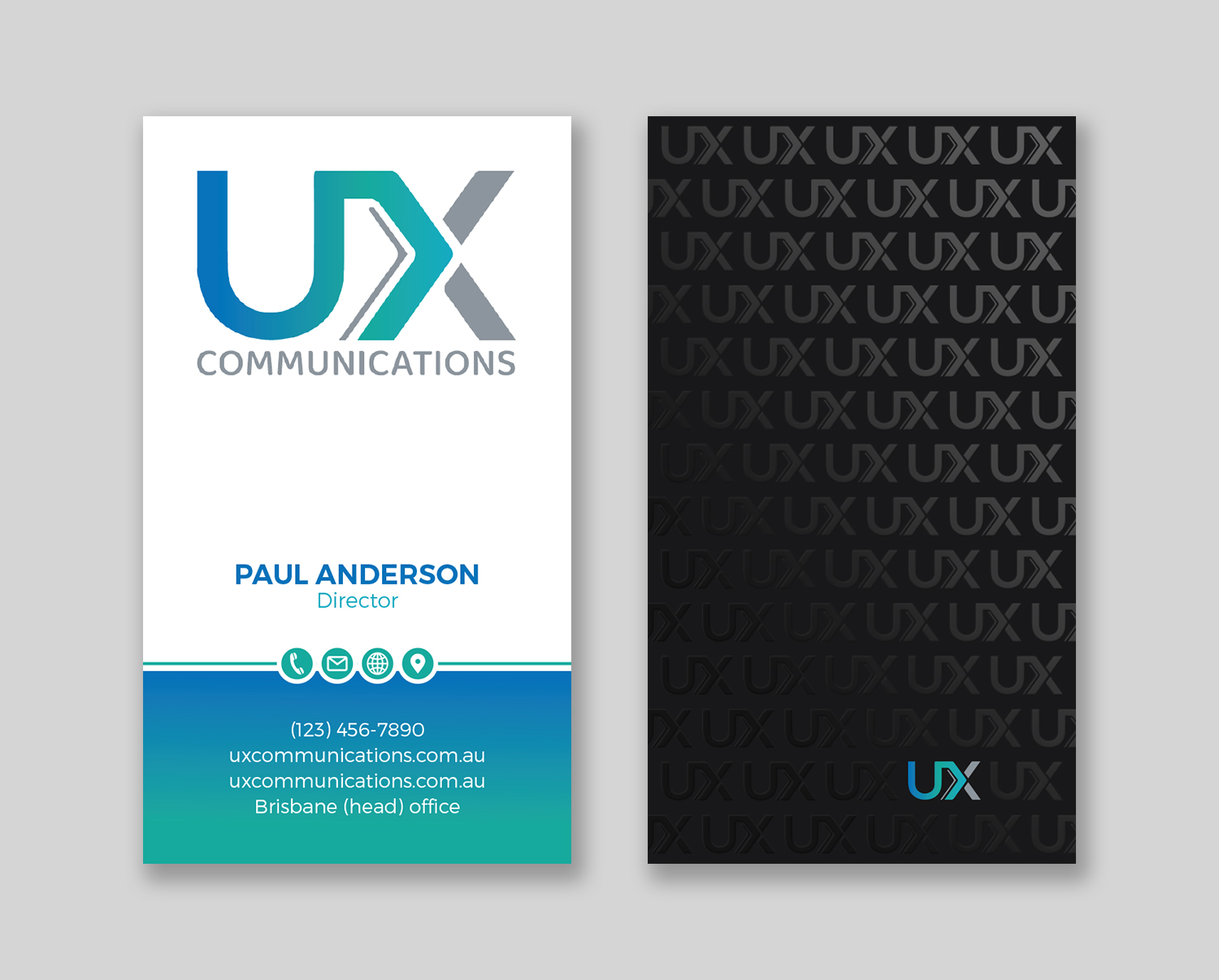 Business Card Design by Tripti Ranjan Gain for UX Communications | Design #28524659