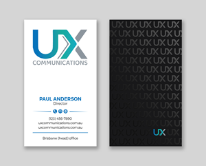 Business Card Design by Tripti Ranjan Gain for UX Communications | Design: #28524663