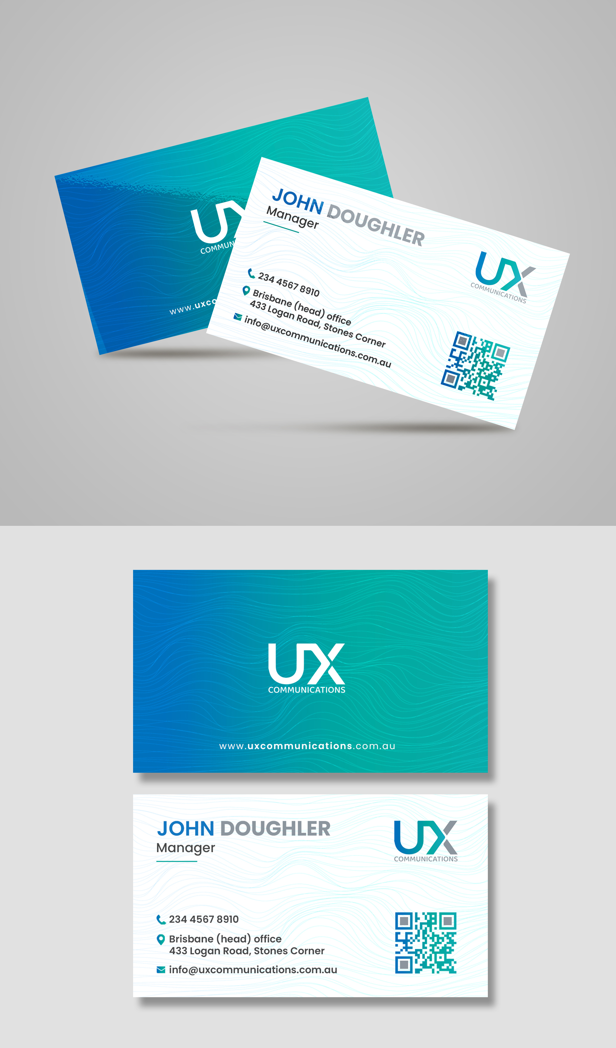 Business Card Design by ZeneFashions for UX Communications | Design #28529638