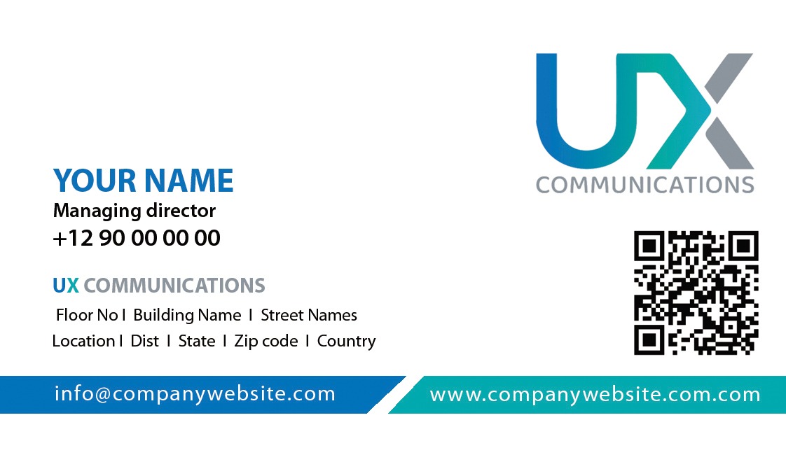 Business Card Design by Navitha Vijith for UX Communications | Design #28533225