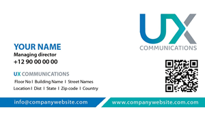 Business Card Design by Navitha Vijith for UX Communications | Design: #28533225