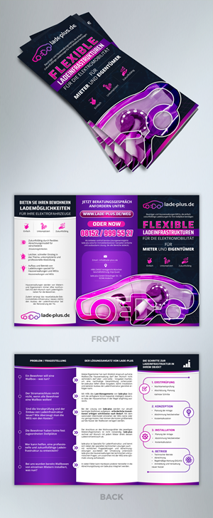 Foldable Flyer Din A4 Charging Infrastructure Real Estate | Design de Flyer par SAI DESIGNS