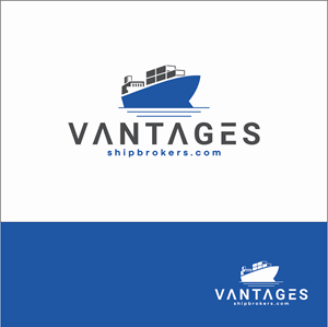 Vantage Shipbrokers | Logo Design by Azkabiantara
