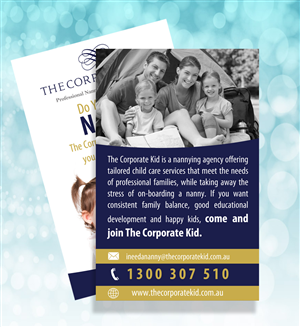 Diseño de Flyer por uk para The Corporate Kid | Diseño: #3099981