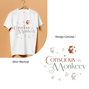 T-shirt Design by LisandroNeris for Conscious Monkeey LLC clothing  | Design: #28562657