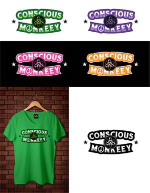 T-shirt Design by Hom for Conscious Monkeey LLC clothing  | Design #28556962