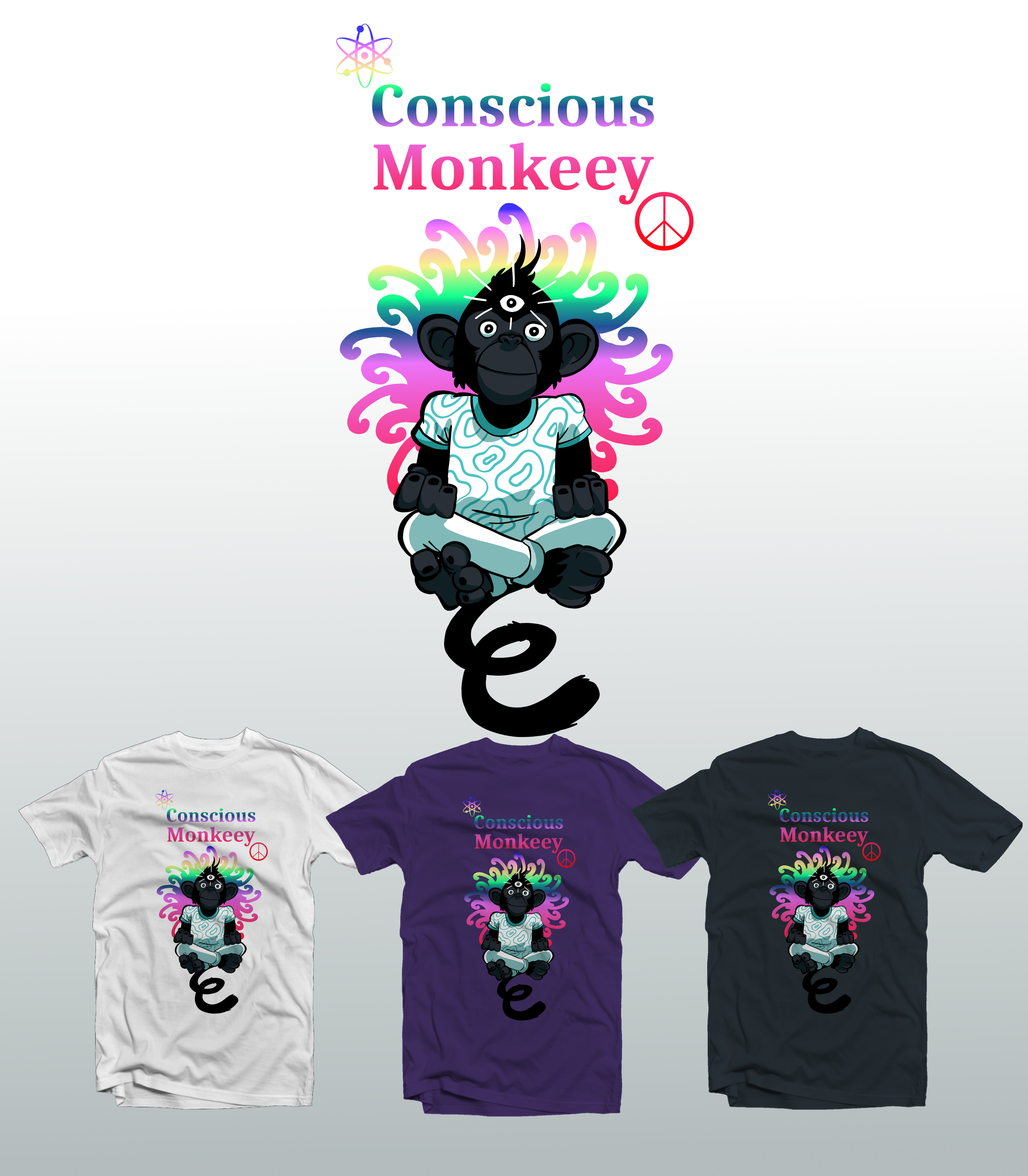 T-shirt Design by Tomi Ax for Conscious Monkeey LLC clothing  | Design #28542033