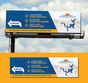Billboard Design by Deziners Zone for Flowing Wells Resort & Marina | Design: #28539308
