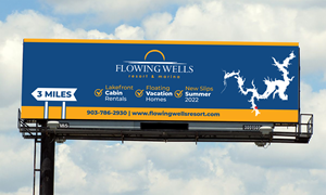 Billboard Design by Deziners Zone for Flowing Wells Resort & Marina | Design: #28539309