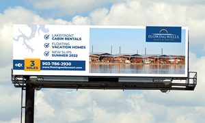Billboard Design by Deziners Zone for Flowing Wells Resort & Marina | Design: #28539310