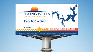 Werbetafel-Design von Pictorial für Flowing Wells Resort & Marina | Design #28545035
