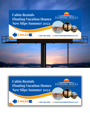 Diseño de Cartelera por ecorokerz para Flowing Wells Resort & Marina | Diseño: #28538841