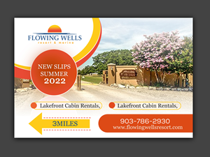 Billboard Design by n214008 for Flowing Wells Resort & Marina | Design: #28540671