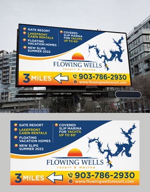 Diseño de Cartelera por Aurora:) para Flowing Wells Resort & Marina | Diseño: #28544317