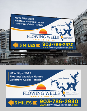 Diseño de Cartelera por Aurora:) para Flowing Wells Resort & Marina | Diseño: #28564766
