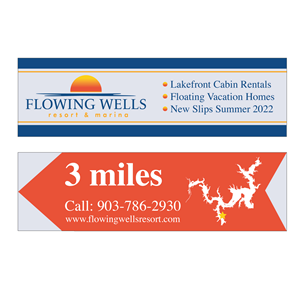 Billboard Design by Fendr for Flowing Wells Resort & Marina | Design: #28541067