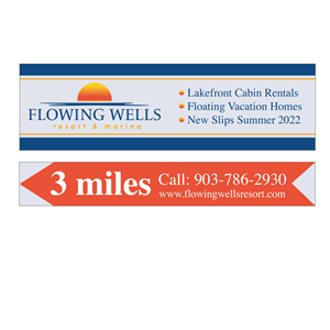 Billboard Design by Fendr for Flowing Wells Resort & Marina | Design: #28541072