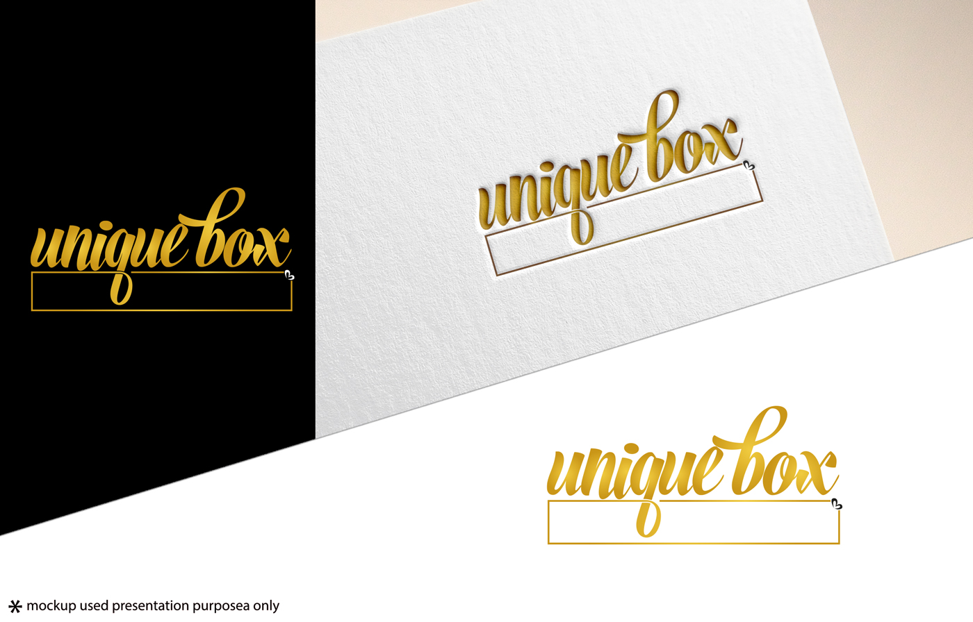 Logo Design by Rubia@ for unique box | Design #28537988
