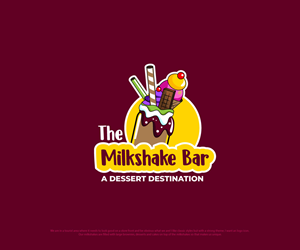 The Milkshake Bar (with “a dessert destination” below text) | Logo-Design von ecorokerz