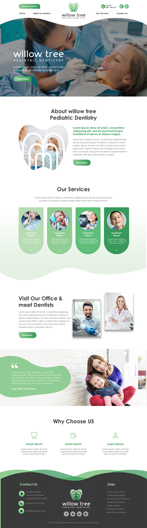 Brand-new Pediatric Dental Practice needs a website | Diseño Web por MAHABA