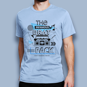 Busy Graphic T-Shirt Design for the Brat Pack