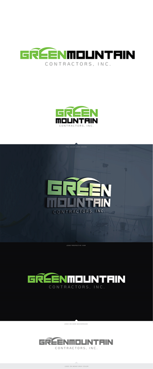 Logo Design by LaGregz for Green Mountain Contractors Inc. | Design: #28555083