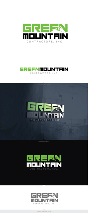 Logo Design by LaGregz for Green Mountain Contractors Inc. | Design: #28555085