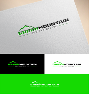 Diseño de Logo por good.dsgn para Green Mountain Contractors Inc. | Diseño: #28542732
