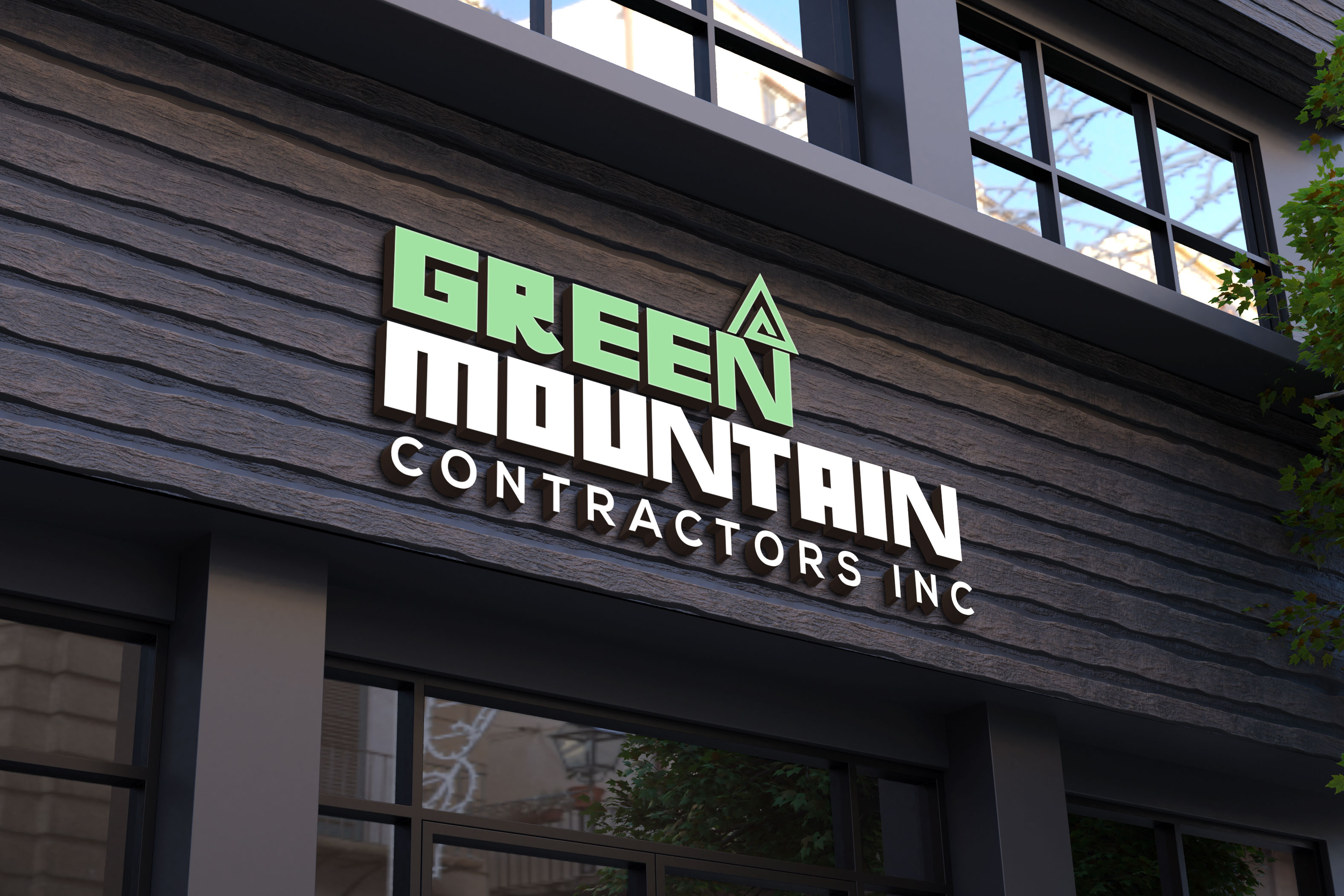 Diseño de Logo por Kavth para Green Mountain Contractors Inc. | Diseño #28564582