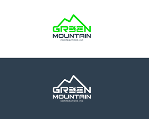 Logo Design by designbenk for Green Mountain Contractors Inc. | Design: #28545702