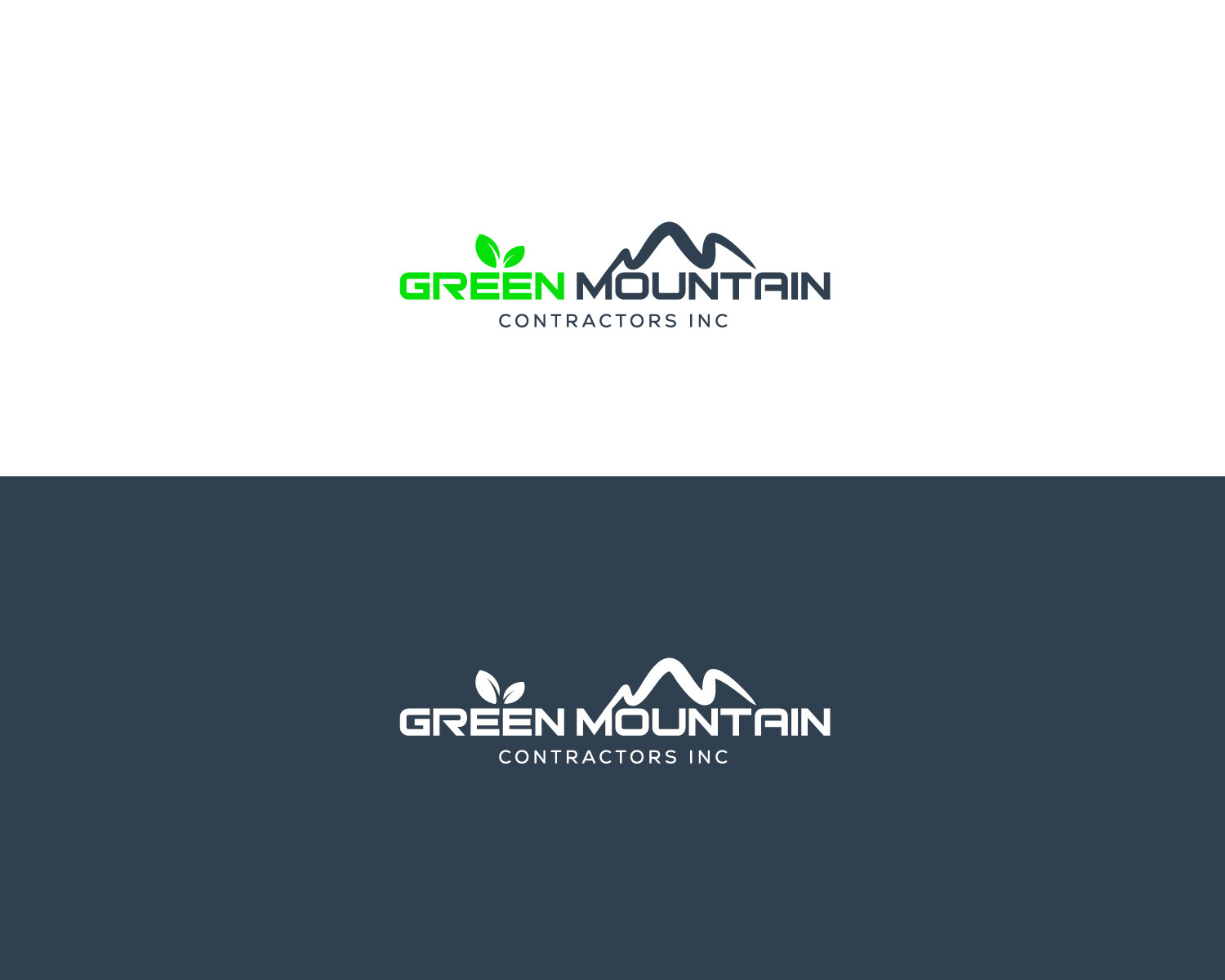 Logo Design by designbenk for Green Mountain Contractors Inc. | Design #28545819