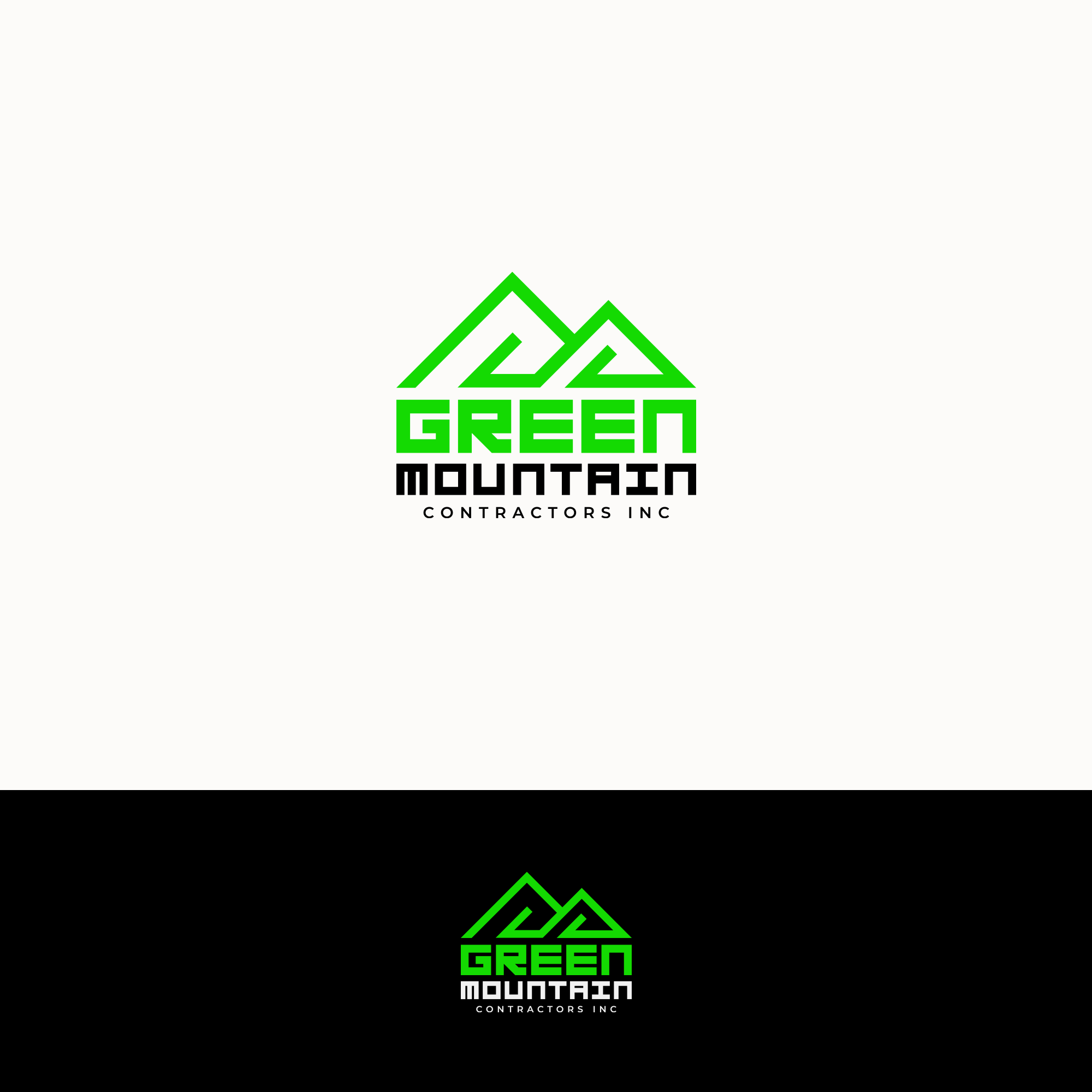 Logo Design by HL-designs for Green Mountain Contractors Inc. | Design #28557500